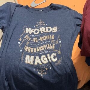 Blue Graphic Tee with Magic Print